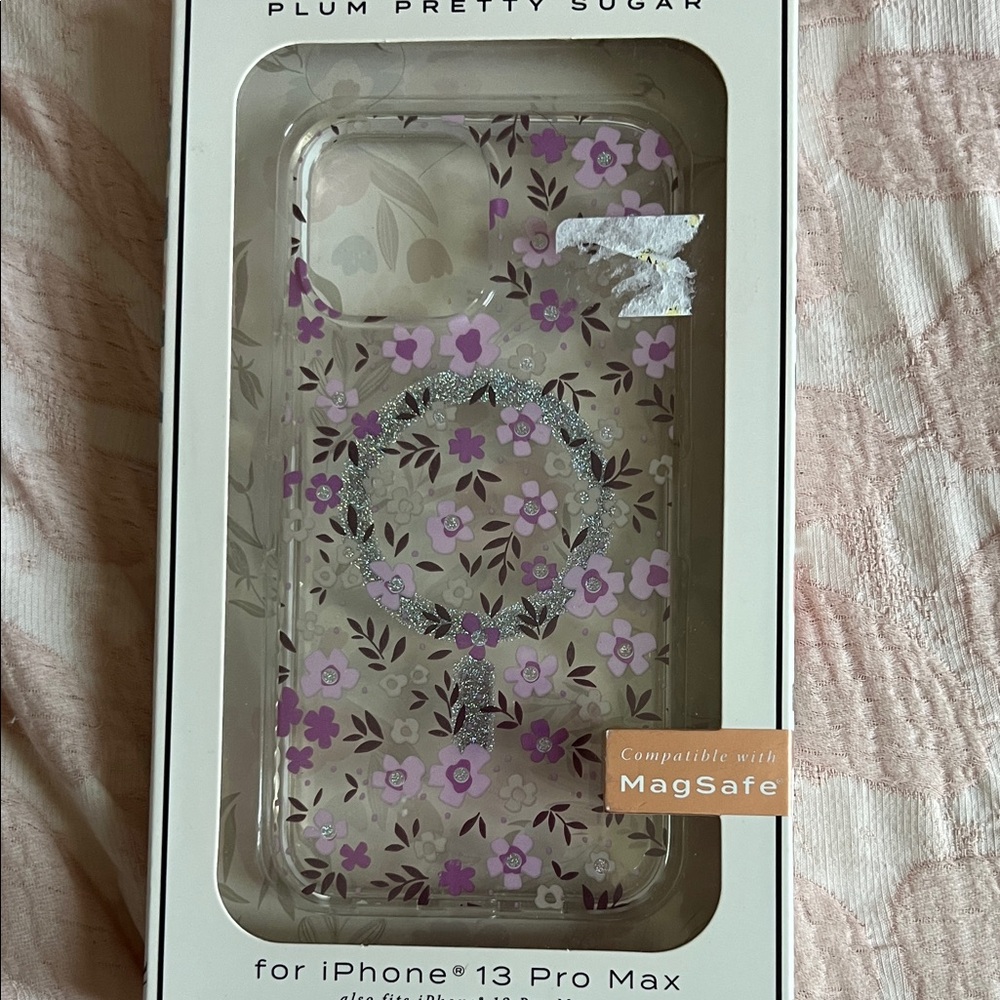 Plum Pretty Sugar Purple Floral iPhone 13 Pro Max Case